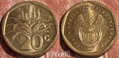 ЮАР 20 центов 2023 года, 499р-086 ♛