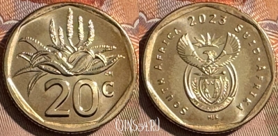 ЮАР 20 центов 2023 года, UNC, 504s-026