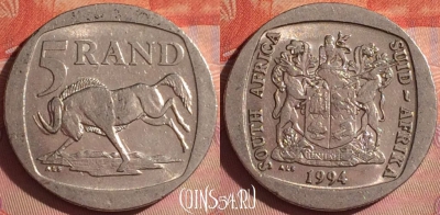 ЮАР 5 рандов 1994 года, KM# 140, 049i-067