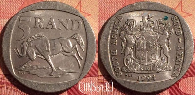 ЮАР 5 рандов 1994 года, KM# 140, 229i-031