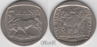ЮАР 5 рандов 1995 года, KM# 140, 131-017