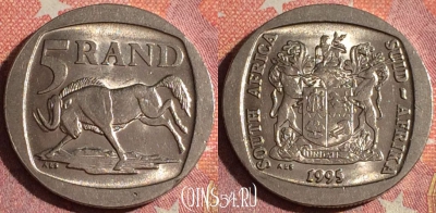 ЮАР 5 рандов 1995 года, KM# 140, 359-108
