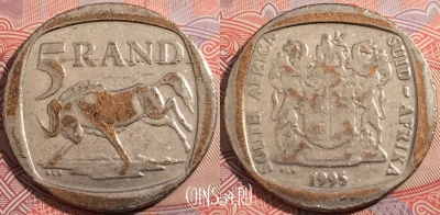 ЮАР 5 рандов 1995 года, KM# 140, a121-080