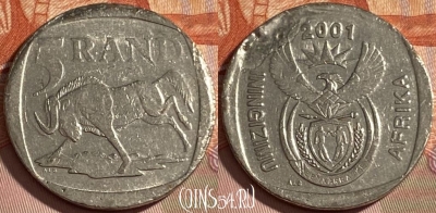 ЮАР 5 рандов 2001 года, KM# 229, 489р-140 ♛