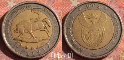 ЮАР 5 рандов 2004 года, KM# 281, 377-071