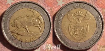 ЮАР 5 рандов 2005 года, KM# 297, 152i-050