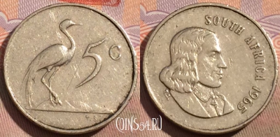 ЮАР 5 центов 1965 года, SOUTH AFRICA, KM# 67.1, 154a-005