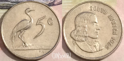 ЮАР 5 центов 1965 года, SOUTH AFRICA, KM# 67.1, 170-037