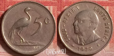 ЮАР 5 центов 1979 года, KM# 100, 203j-043