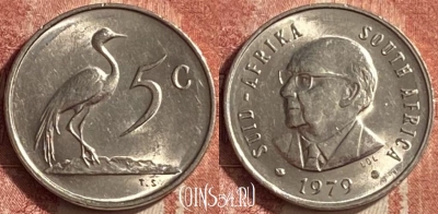 ЮАР 5 центов 1979 года, KM# 100, 453o-051 ♛