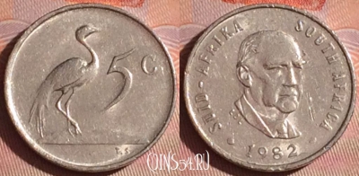 ЮАР 5 центов 1982 года, KM# 111, 049i-159