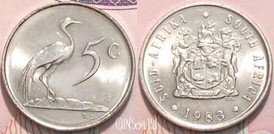 ЮАР 5 центов 1983 год, KM 84, 118-061