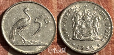 ЮАР 5 центов 1983 года, KM# 84, 041s-077