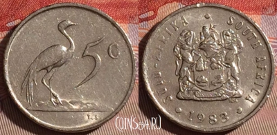 ЮАР 5 центов 1983 года, KM# 84, 070c-057