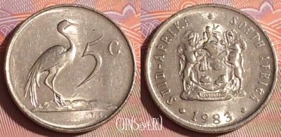 ЮАР 5 центов 1983 года, KM# 84, 260c-143