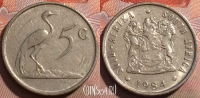 ЮАР 5 центов 1984 года, KM# 84, 247a-016