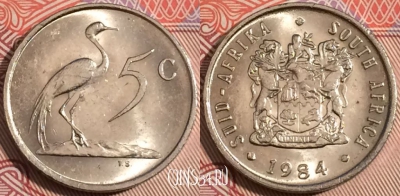 ЮАР 5 центов 1984 года, KM# 84, a119-030