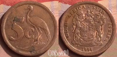 ЮАР 5 центов 1994 года, KM# 134, 443-066
