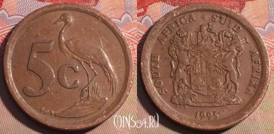 ЮАР 5 центов 1995 года, KM# 134, 211a-078