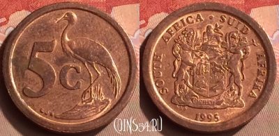 ЮАР 5 центов 1995 года, KM# 134, 423-089