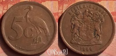 ЮАР 5 центов 1996 года, KM# 160, 269n-039