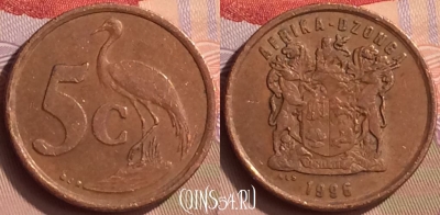 ЮАР 5 центов 1996 года, KM# 160, 442-095