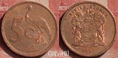 ЮАР 5 центов 1997 года, KM# 160, 172l-013