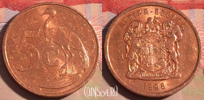 ЮАР 5 центов 1998 года, KM# 160, 199a-064