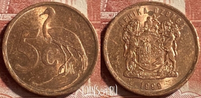 ЮАР 5 центов 1999 года, KM# 160, 491р-077