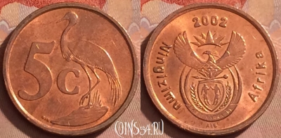 ЮАР 5 центов 2002 года, KM# 268, 374k-050
