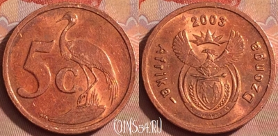 ЮАР 5 центов 2003 года, KM# 324, 358k-050