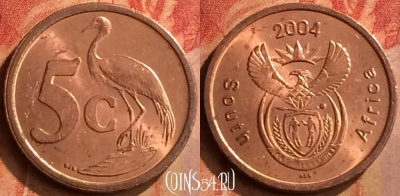 ЮАР 5 центов 2004 года, KM# 325, 105n-092