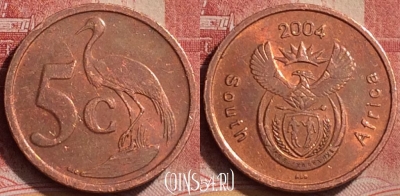 ЮАР 5 центов 2004 года, KM# 325, 168l-101