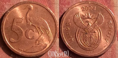 ЮАР 5 центов 2004 года, KM# 325, 401-049