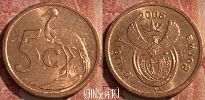 ЮАР 5 центов 2005 года, KM# 291, 475r-074