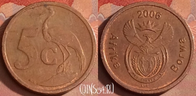 ЮАР 5 центов 2006 года, KM# 486, 329l-036