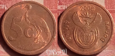 ЮАР 5 центов 2006 года, KM# 486, 356l-048