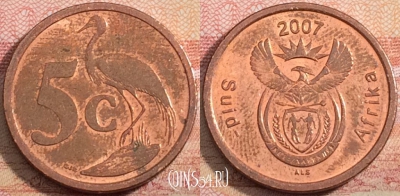 ЮАР 5 центов 2007 года, KM# 340, a071-094