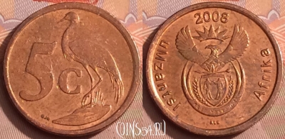 ЮАР 5 центов 2008 года, KM# 440, 346k-111