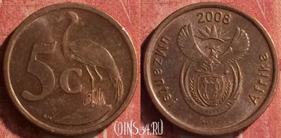 ЮАР 5 центов 2008 года, KM# 440, 363n-052