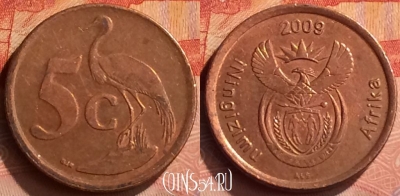 ЮАР 5 центов 2009 года, KM# 464, 255n-128