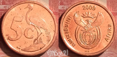 ЮАР 5 центов 2009 года, KM# 464, 263l-002