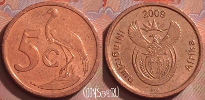 ЮАР 5 центов 2009 года, KM# 464, 278k-144