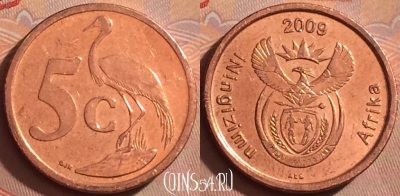ЮАР 5 центов 2009 года, KM# 464, 376k-112