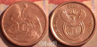 ЮАР 5 центов 2009 года, KM# 464, 450-080