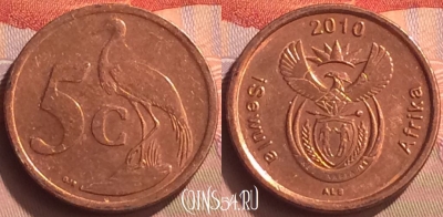 ЮАР 5 центов 2010 года, KM# 493, 078o-142