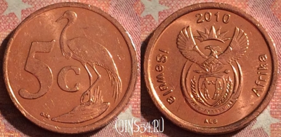 ЮАР 5 центов 2010 года, KM# 493, 081i-081