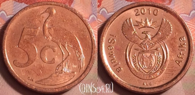 ЮАР 5 центов 2010 года, KM# 493, 222k-110