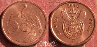 ЮАР 5 центов 2010 года, KM# 493, 361n-117