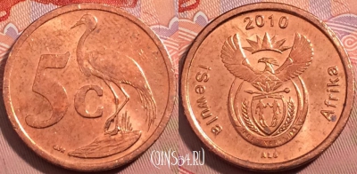 ЮАР 5 центов 2010 года, KM# 493, a114-061
